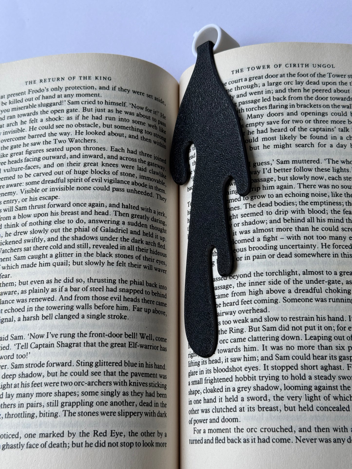 SMALL Drip Bookmark Black Coffee– 3D Printed Page Marker