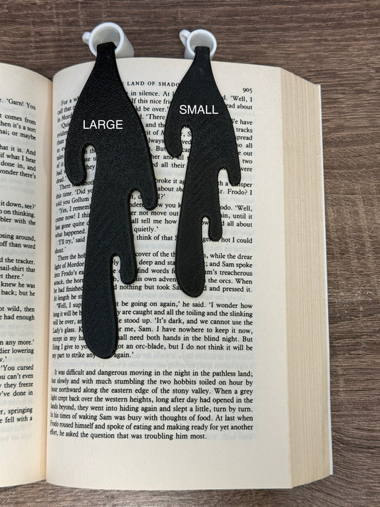 LARGE Drip Bookmark Black Coffee – 3D Printed Page Marker