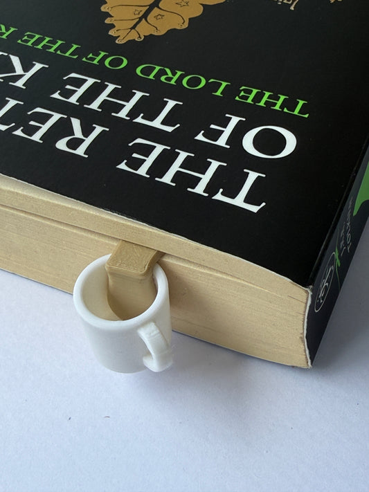LARGE Drip Bookmark Coffee with Milk – 3D Printed Page Marker