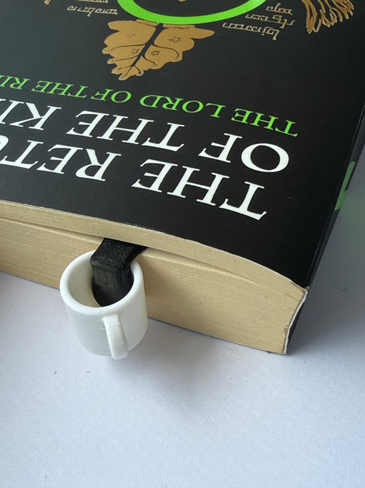 LARGE Drip Bookmark Black Coffee – 3D Printed Page Marker