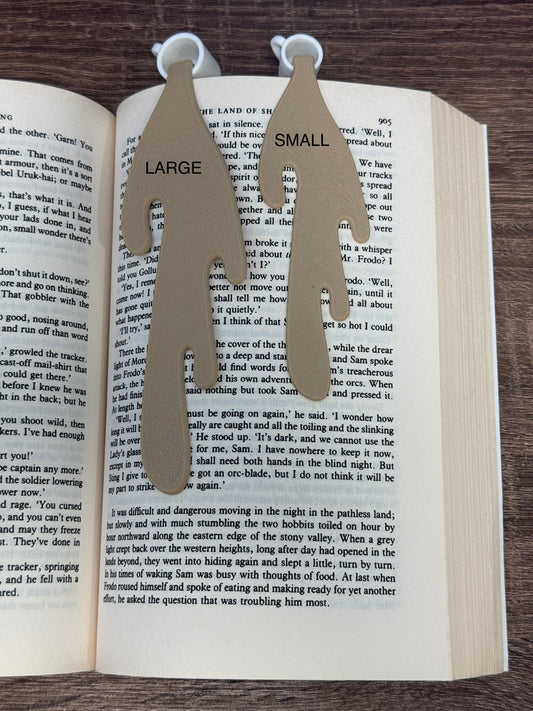 LARGE Drip Bookmark Coffee with Milk – 3D Printed Page Marker