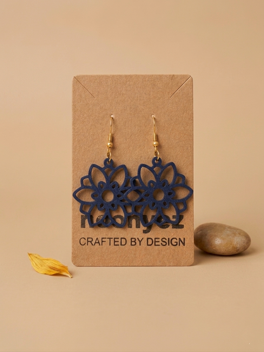 Floral Earrings – 3D Printed Dangle Earrings
